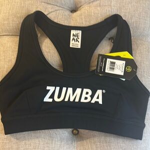 Zumba Fitness Black Racerback Sports Bra